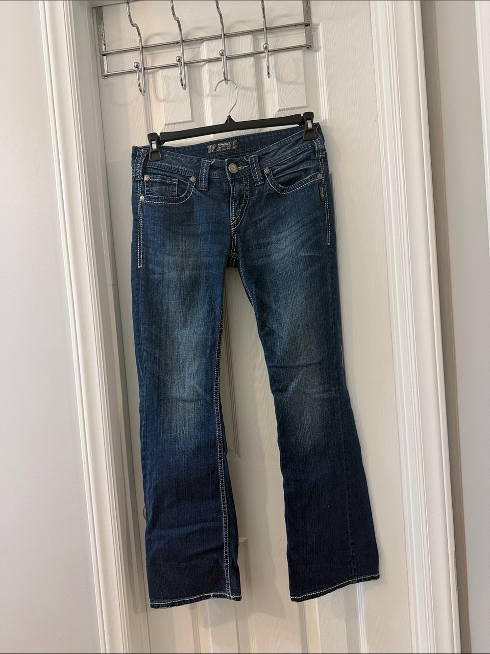 Silver Jeans Women's Dark Blue Flare Jeans